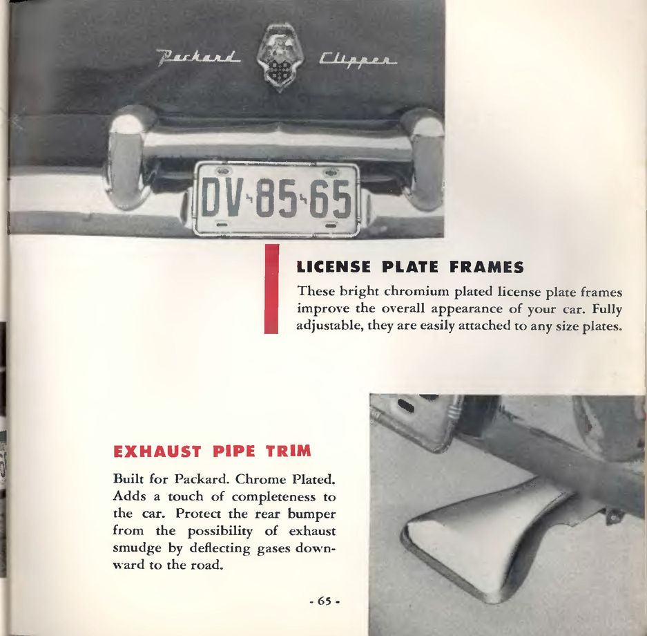1953 Packard Owners Manual Page 10